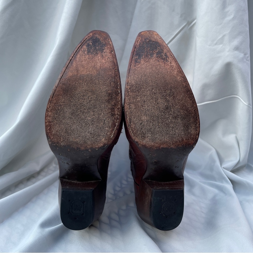 Dreamy Dan Post Floral Bluebird Embroidered Western Boots - Picture 5 of 11
